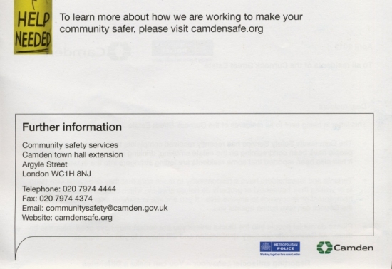 Metropolitan Police - April 2012