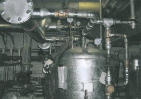 Installation of new calorifiers water storage vessels within the boiler house